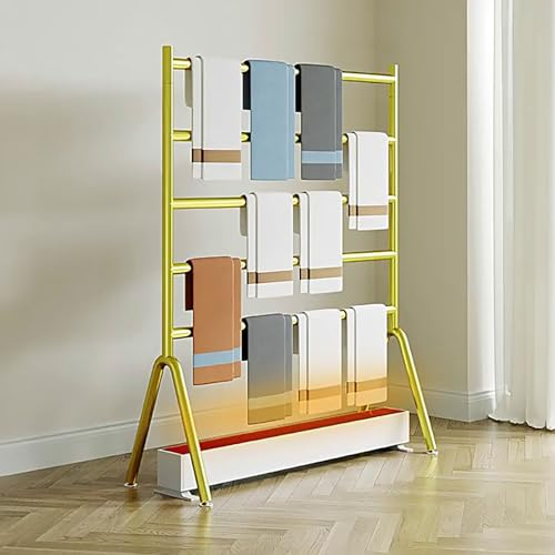 MOWEO Free Standing Towel Rail for Bathroom,Towel Rail Dishcloth Holder Rack for Kitchen Bathroom Countertop,Bathroom Towel Rack for Storing and Drying Towels