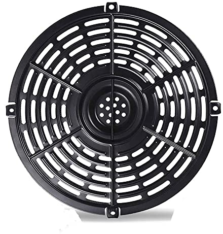 Kliplinc Replacement Parts Tray for Air Fryer, Improved Round Grill Crisper Plate, Non-Stick Coating, Air Fryer Accessories Frame