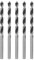 sourcing map 5pcs Brad Point Drill Bits 4mm (5/32'') Dia Straight Round Shank Metric Brad Point Spiral Twist Drill Bits for Softwood Hardwood Plywood Plastic Rubber, Silver Tone