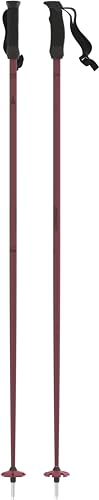 ATOMIC CLOUD Skistöcke - Maroon - Länge 120 cm - Hochwertiger Aluminium-Skistock - Ergonomischer Griff für mehr Grip - Stock mit 60 mm Pistenteller - Einsteiger-Stöcke
