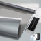 Motorized Blinds with Remote, Smart Blinds with Solar Panel, Thermal Blackout Electric Blinds, Automatic Blinds for Windows Compatible with Alexa, Grey-23x72