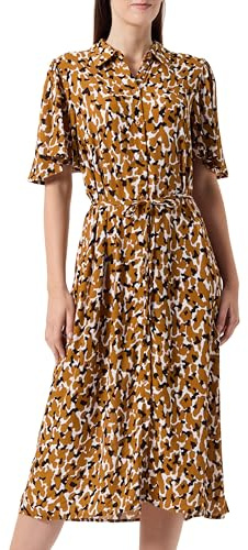 Vila Damen Viruma Fi S/S Midi Shirt Dress/R Blusenkleid (1er Pack)