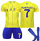 C7 Fußball Trikot, Hause/Auswärts Fußball Trikot Shorts Socken für Kinder/Erwachsener, Nr.7 Fussball Jersey Trainingsanzug Jungen Herren