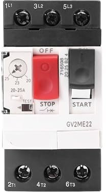 GV2ME Protection moteur disjoncteur thermique magnétique surcharge Protection contre les courts-circuits 32A disjoncteur moteur MPCB 1 pièces(MPCB BOX)