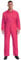 JEATHA Damen Herren Arbeitsoverall Einteiler Arbeitskleidung Mit Taschen elastischer Bund Schutzanzug Werkstatt Fabrik Rallyoverall Hot Pink XL