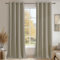 MRTREES Gardine Blickdicht Leinen Thermogardine Wärmeisolierend Gardinen mit Ösen 2er Set, 260 cm Lang, 132 cm Breit, 100% Verdunklungsvorhänge für Schlafzimmer Wohnzimmer Blackout Curtains