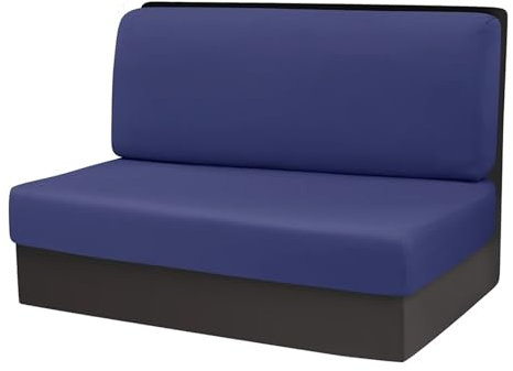 GCYEIDMA 1 Satz/2 Teile, dehnbarer, glatter Kissenbezug for Wohnmobil-Essecke, leicht, dekorativer Couchschutz, Sitzbezüge for Wohnmobil, Camper, Autostuhl(Blue)