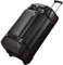 Reisetasche mit Rollen, 100 l, große Reisetasche mit 4 Griffen, Kompressionsriemen, robuste Reisetasche für Reisen, Reisetasche mit Rollen, erweiterbares Gepäck für lange Reisen, Elegant Black