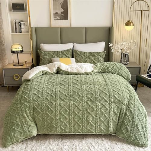 HOMEYA - Edredón Borrego 240 x 260 cm para Cama Matrimonio - Nórdico Invierno Cálido y Suave Con Relleno de Micro Fibra Poliéster, Reversible Franle y Sherpa