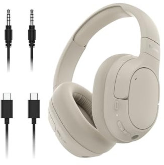 Belkin SoundForm Isolate - Auriculares supraaurales Bluetooth híbridos con cancelación activa de ruido, inalámbricos con tiempo de reproducción de 60 horas, carga rápida y almohadillas CloudCushion