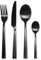 Set di posate da 16 pezzi, collezione Corteccia (nero opaco)