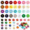 50 Stück Patches zum Aufbügeln,Flicken zum Aufbügeln,Florale Aufnäher zum Aufbügeln,Bestickte Aufnäher für Hut Jeans Kleidung Rucksäcke DIY-Zubehör