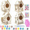 Vogelhaus-Set für Kinder – Bauen Sie Ihr eigenes Vogelhaus, dekorative, unlackierte Holzkunst, mit Seil und Kleber, für Kinder im Alter von 8–12 Jahren, für Kinder im Freien, Ostern, Geburtstag