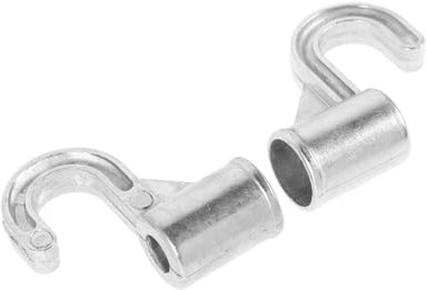 SHINEOFI 2pezzi Ganci Appendiabiti in Lega Di Alluminio Staffe Per Asta Portasciugamani Accessori Per Armadio Ganci Per Armadio Portaoggetti Per Da Bagno Supporto Per Asta