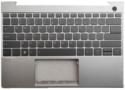 fqparts Replacement Laptop Upper Case Palmrest Cover C Shell & Keyboard for Lenovo ThinkBook 13x IAP G2 US English Layout Small Enter Key Layout