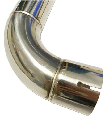 Tuyau d'échappement La voiture. Le tuyau d'échappement. Tuyau coudé à 90 degrés en acier inoxydable. Le silencieux est raccordé au coude.(70mm-73mm)