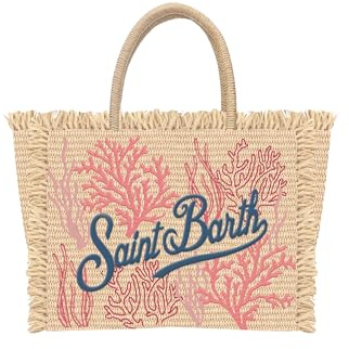 Saint Barth Mc2 Donna Borsa A Mano VANI021-Coral Cotone Beige Taglia Unica