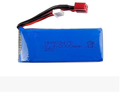 Momola Version Améliorée 7.4V 2000Mah Lipo Batterie pour pièce de Rechange pour Drone RC Syma X8 X8C X8W X8G RC