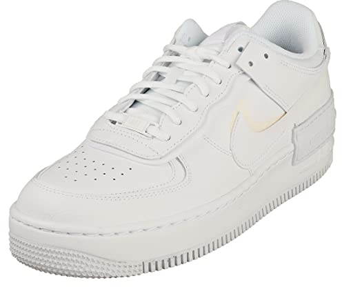 NIKE Femme Air Force 1 Shadow Sneaker, Blanc, 44.5 EU
