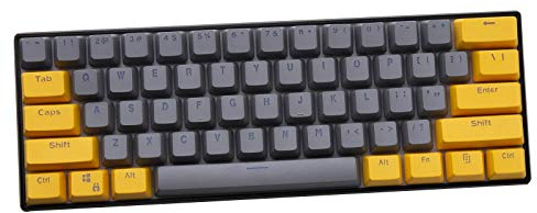 61 Keys PBT Backlit Two Tone Keyboard Keys for Ducky / GH60 / RK61 / ALT61 / Annie/Poker Keyboard