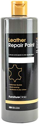 Furniture Clinic Leather Repair Paint for Jaguar Car Seats & Interiors. All in One Paint for Dyeing & Restoring Leather (500ml, Oatmeal)