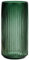 TIMEFOTO Vase à Fleurs Rond épais en Verre soufflé à la Main pour bibliothèque, Table à Manger, Bureau, intérieur, Salle de réunion, Salle de Bain, comptoir, Motif à Rayures Vintage, Vert, 24,6 cm