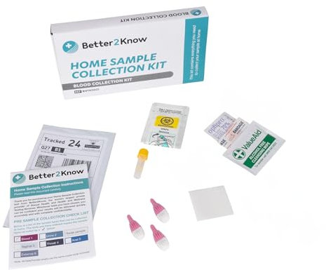 Diabetes Home Test Kit by Better2Know. This Test Measures The Amount of Glucose (Sugar) in Your Blood. Easy to use Finger Prick Blood Test for Males and Females.