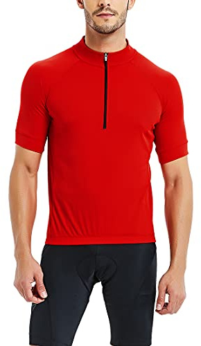 CATENA Herren Radtrikot Kurzarm Mountainbike Fahrradtrikot MTB Radshirt Fahrradshirts Fahrradbekleidung mit Elastische Atmungsaktive Schnell Trocknen Stoff Cycling Jersey für Männer