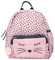 Depesche 11915 Princess Mimi-Rucksack in hellem Rosa, Punkte-Muster, einem Katzen-Gesicht und kleinen Öhrchen, Daypack mit Hauptfach, Fronttasche, gepolsterten Trägern und einem Plüsch-Anhänger