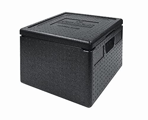Pizzabox m. Deckel, Isolierbox 410x410x330mm, Thermobox, Transportbox, Top-Box