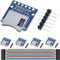 DAOKAI SPI Reader,Micro-SD-Kartenmodul TF Karte Memory Card Shield Modul SD-Schreiber mit Pins und Dupont-Kabel,Kompatibel mit Arduino Raspberry Pi(5 STÜCKE)