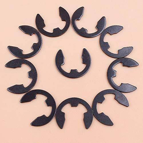 Luxuypon Lot de 10 pignons d'embrayage E-Clip pour tronçonneuse STIHL 044 046 064 066 MS440 MS441 MS460 MS461 MS650 MS660 MS661