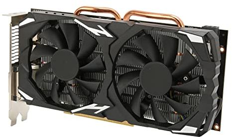 GDDR5 Grafikkarte, 256 Bit RX 580 Grafikkarte, 8 GB Gaming Grafikkarte, mit 2 Lüftern für 3D CAD CAM Videobildbearbeitung Beim Spielen von Spielen