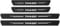 4 STÜCKE Auto Kohlefaser Einstiegsleisten Für Fo-rd Fiesta Focus KUGA Edge C-MAX ST-LINE Tuning Zubehör Car Scuff Plate Türschwelle Sill Aufkleber, Transit