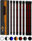 dcl24.de 30 cm Sleeved Cable PC Extension Kit Black/Red for Power Supply, GPU/CPU, PSU Cable Extensions with Cable Combs, Sleeved Cable PC Cable Mod Kit