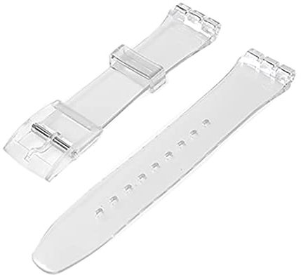 Tyogeephy Kompatibel mit Swatch 16mm 17mm 19mm 20mm Armband, Silikon Sport Ersatzarmband für Swatch Damen Herren