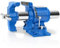 COGNATIVE Robuster Schraubstock aus duktilem Eisen, 15,2 cm, 360° Mehrzweck-Bankschraubstock mit Amboss, Klemmkraft 3991,6 kg, Blau