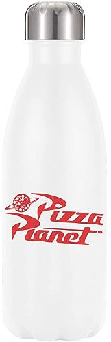 Pizza Planet Logo Vacuum Insulated Thermal Water Bottle White