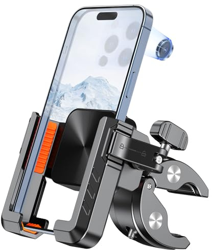 Bovemanx Support de téléphone pour vélo， 2024 Support de téléphone Universel pour Moto Support de téléphone pour vélo Fixation de téléphone Portable sur Le Guidon pour Scooter
