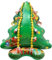 Folienballons * WEIHNACHTEN * als Deko für die Adventszeit | Advent Nikolaus Weihnachtsmann Kinder Kindergeburtstag Partydeko Ballons Luftballons, Edition: Stehballon Tannenbaum 1, 116x122cm
