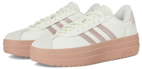 adidas VL Court Bold - Tennis da donna, Avorio/Rosa Sabbia Met./Rosa Sabbia, 42 EU