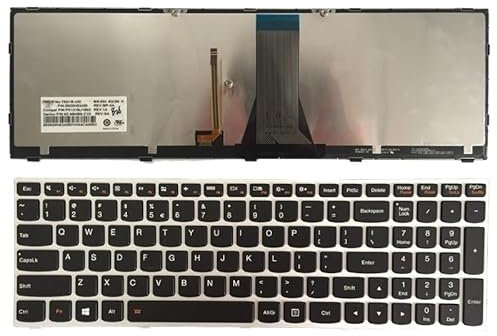Nuova tastiera del computer portatile DEGLI STATI UNITI for Lenovo G50 G50-30 G50-45 G50-70 G50-70A G50-70AT G50-70H G50-70m G50-80 B70-70 B70-80 Z70-70 Z70-80 (Color : Silver with backlit)