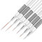 WLLHYF Nail Art Liner-Pinsel 6 Stück feiner Liner-Streifenpinsel Nagelpunkt-Zeichenwerkzeug Metallpolitur Malerei Nageldesign-Stifte für lange Linien dünne Details feines Zeichnen (Silber)
