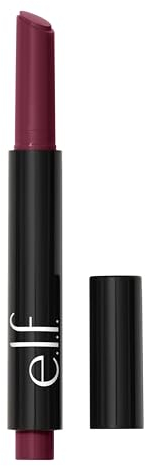 e.l.f. Pout Clout Lip Plumping Pen, Getönt & Feuchtigkeitsspendend, Schlichte Farbe & Schimmernder Glanz Mit Maracuja-Öl, Vegan & Tierversuchsfrei, Plum on Over