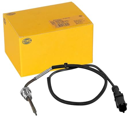 HELLA 6PT 010 376-641 Sensor, Abgastemperatur - 2-polig - geschraubt | 6PT 010 376-641 passend für Doblo Ypsilon Combo |