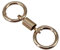 Velae Belendan Nordic Retro Spring Double Ring Keychain, Belendan Key Ring Spring, Belendan Double Ring Key Chain, Gold, as show
