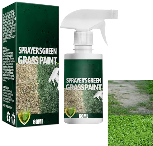 Green Grass Paint Sprayer,Grüne Grasfarbe Für Rasen,Grün Spray für Rasenflächen,Verbessertes grünes Gras-Rasenspray,Natürliches Grünes Rasenspray,Grünes Gras Rasenspray und Hundeflecken Reparatur