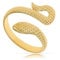 Made by Nami Schlangen Ring Gold Damen aus Edelstahl Wasserfester Schmuck Geschenk für Sie