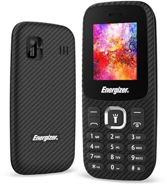 Energizer - Mobile E13-2G - Téléphone Portable Double Sim - Noir - Mini SIM - Débloqué – Batterie 1000 mAh – Radio FM, Torche LED, Carte SD - sans Chargeur