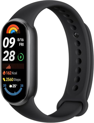 AUTO LABEL. FIRST CLASS DRIVER ACCESSORIES Mi Smart Band 9 - Pulsera de Actividad, autonomía de hasta 21 días, Pantalla AMOLED con tasa de refresco de 60 Hz, 5ATM, App Mi Fitness, Black (Versión ES)
